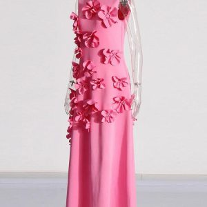 BECKY EMBELLISHED FLOWER DRESS